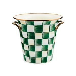 MacKenzie-Childs Emerald Check Wine Cooler